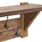 Alaterre Furniture Bethel Acacia Wood 40"W Coat Hook with Shelf ANTR2930 - alternate 3